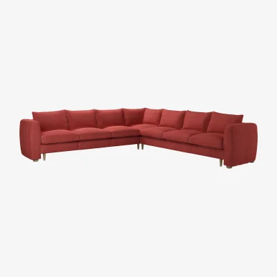 Sofa.com Tiffany Slim Large Corner Sofa in Indian Summer Easy Cotton