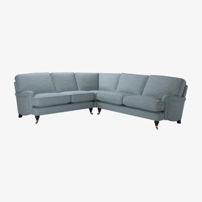 Sofa.com Bluebell Asym. Crn: LHF 2 Seat w RHF 2.5 Seat in Hydrangea Highland Tweed - sofa.com
