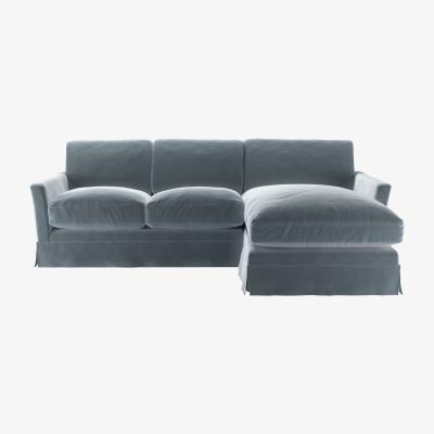 Sofa.com Otto Medium RHF Chaise Sofa in Windermere Cotton Matt Velvet - sofa.com