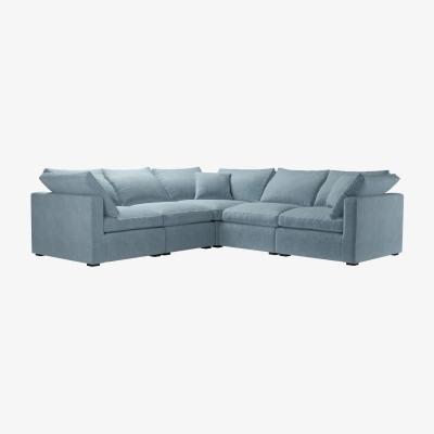 Sofa.com Long Island Slim Medium Corner Sofa in Normandy Brushstroke