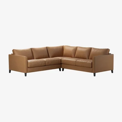 Sofa.com Izzy Small Corner Sofa in Saddle Antique Leather - sofa.com