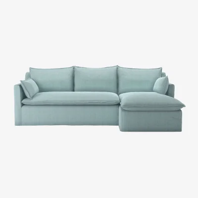 Sofa.com Anders RHF Chaise Sofa in Coastal House Herringbone Weave - sofa.com