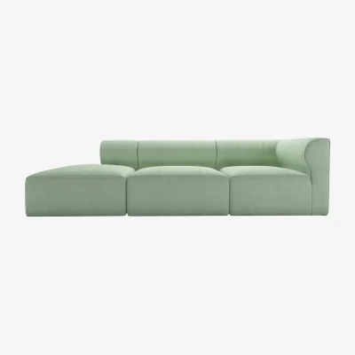 Sofa.com Cohen LHF Modular Sofa in Miami House Herringbone Weave - sofa.com