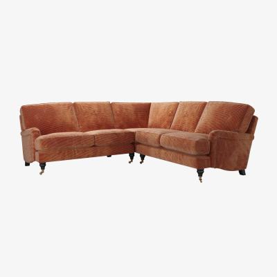 Sofa.com Bluebell Medium Corner Sofa in Pomegranate Bubble Velvet
