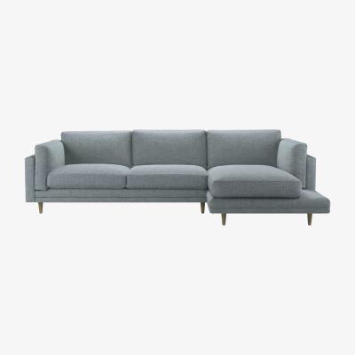 Sofa.com Marco RHF Chaise Sofa in Cornflower Silky Jacquard Weave