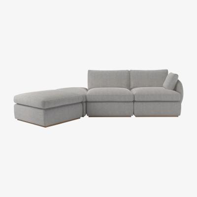 Sofa.com Ren RHF Modular Sofa in Rye Baylee Viscose Linen