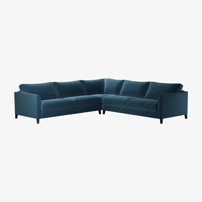 Sofa.com Nearly New Izzy Large Corner Sofa in Seaweed Smart Cotton - sofa.com