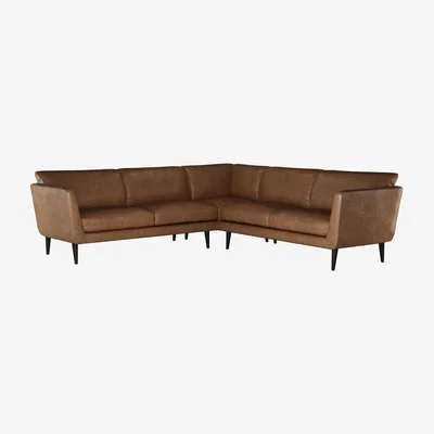 Sofa.com Holly Medium Corner Sofa in Tan Vintage Leather - sofa.com