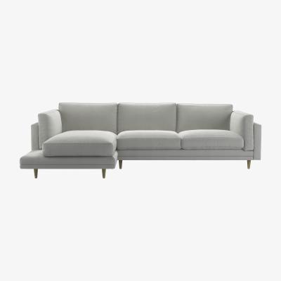 Sofa.com Marco LHF Chaise Sofa in Wishing Well Organic Smart Cotton