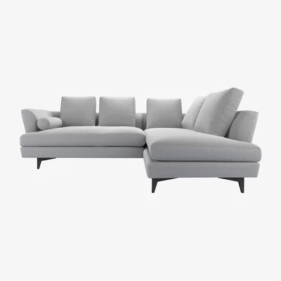 Sofa.com Larsen RHF Open End Corner Sofa in Shearling Hygge Chunky Weave