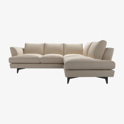 Sofa.com Lars RHF Open End Corner Sofa in Elderflower Organic Smart Cotton