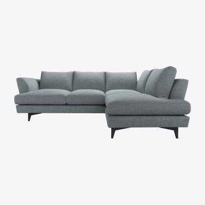 Sofa.com Lars RHF Open End Corner Sofa in Cornflower Silky Jacquard Weave