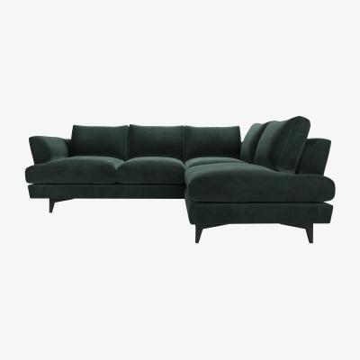 Sofa.com Lars RHF Open End Corner Sofa in Smokey Green Cashmere Velvet