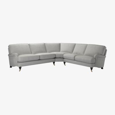 Sofa.com Bluebell Asym. Crn: LHF 2.5 Seat w RHF 2 Seat in Marble Silky Jacquard Weave - sofa.com