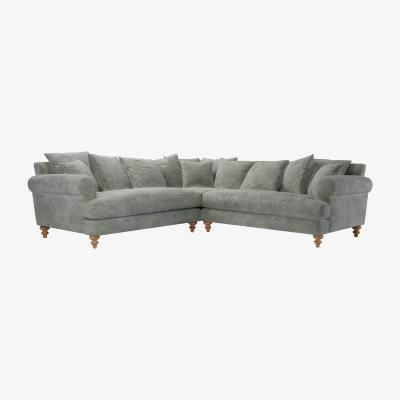 Sofa.com Teddy Medium Corner Sofa in Moonstone Speckled Chenille