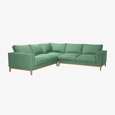 Sofa.com Costello  Large Corner Sofa in Celadon Easy Cotton