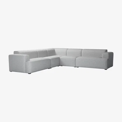 Sofa.com Oliver Medium Corner Sofa in Frost Highland Tweed - sofa.com