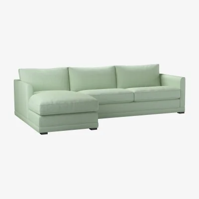 Sofa.com Aissa Large LHF Chaise Sofa in Miami House Basket Weave - sofa.com