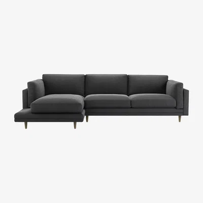 Sofa.com Marco LHF Chaise Sofa in Arctic Seal Easy Cotton