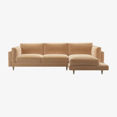 Sofa.com Marco RHF Chaise Sofa in Biscotti Brushstroke