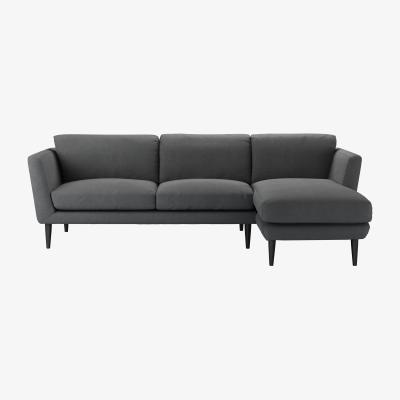 Sofa.com Holly Medium RHF Chaise Sofa in Monsoon Brushed Linen Cotton - sofa.com