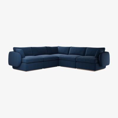 Sofa.com Ren Medium Corner Sofa in Galaxy Organic Smart Cotton