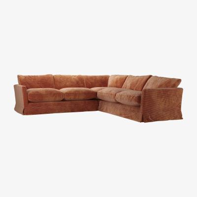 Sofa.com Otto Medium Corner Sofa in Pomegranate Bubble Velvet