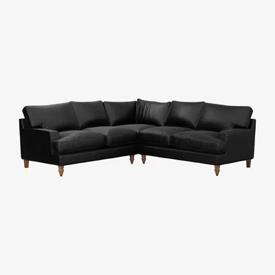 Sofa.com Isla Medium Corner Sofa in Smoke Soft Leather - sofa.com