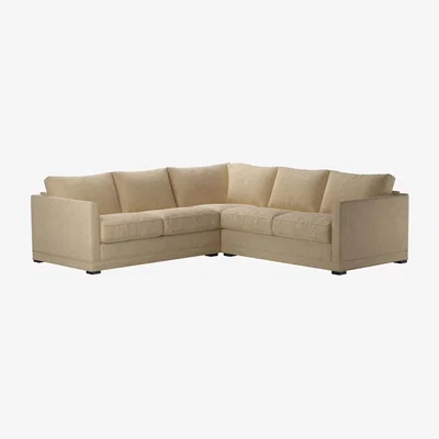 Sofa.com Aissa Small Corner Sofa in Nordic Pine Hygge Chunky Weave