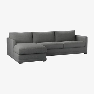 Sofa.com Aissa Large LHF Chaise Sofa in Storm Soft Sustainable Wool - sofa.com