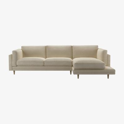 Sofa.com Marco RHF Chaise Sofa in Pampas Hygge Smart Linen