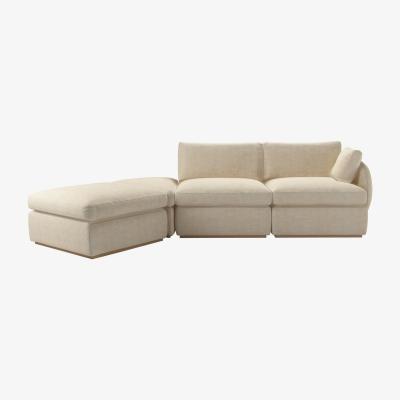 Sofa.com Ren RHF Modular Sofa in Chantilly Aquaclean Clever Chenille