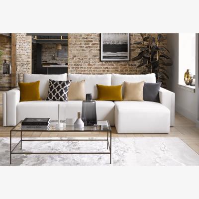 Sofa.com Oswald RHF Open End Corner Sofa in Shearling Hygge Chunky Weave
