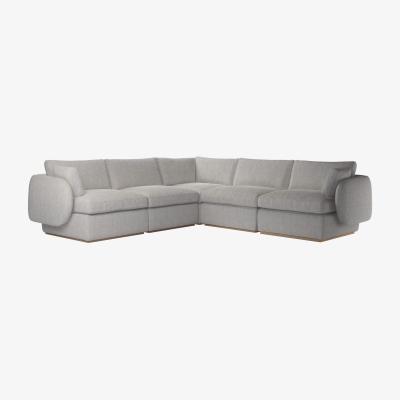 Sofa.com Ren Medium Corner Sofa in Rye Baylee Viscose Linen