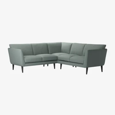 Sofa.com Holly Small Corner Sofa in Hidden Cove Brushed Linen Cotton - sofa.com