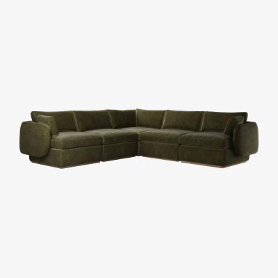 Sofa.com Ren Medium Corner Sofa in Juniper Aquaclean Clever Chenille