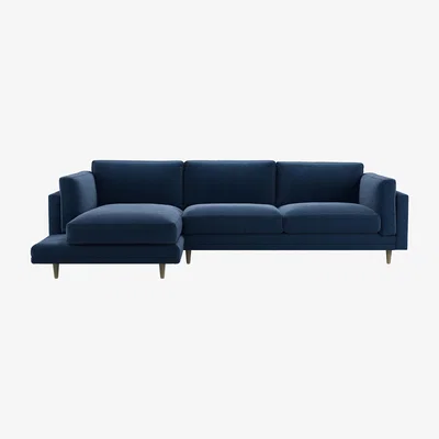 Sofa.com Marco LHF Chaise Sofa in Galaxy Organic Smart Cotton