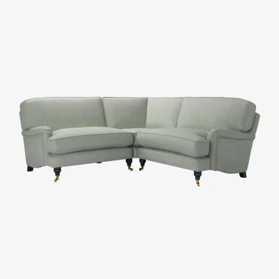 Sofa.com Bluebell Small Corner Sofa in Sea Glass Baylee Viscose Linen - sofa.com