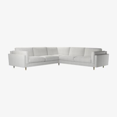Sofa.com Marco Corner Sofa in Cornflower Silky Jacquard Weave