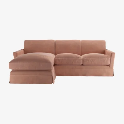 Sofa.com Otto Medium LHF Chaise Sofa in Cosmopolitan Smart Velvet - sofa.com