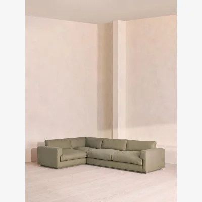 Soho Home Mossley Right L-Shape Sofa, Linen, Sage