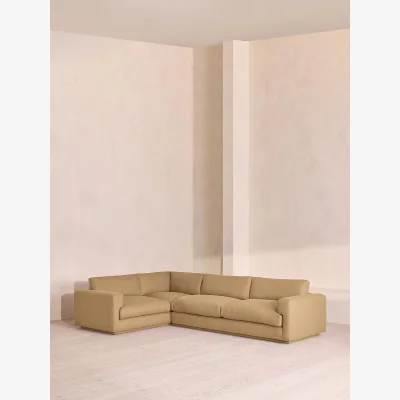 Soho Home Mossley Right L-Shape Sofa, Linen, Wheat