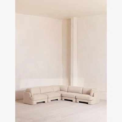 Soho Home Odell Deeper Sit Modular Sofa, Corner Sofa, Linen, Bisque