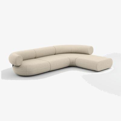 Tom Dixon Tom Dixon - Fat L-Shaped Modular Sofa - Configuration 3 - Bright White (Kvadrat Hallingdal 0100)
