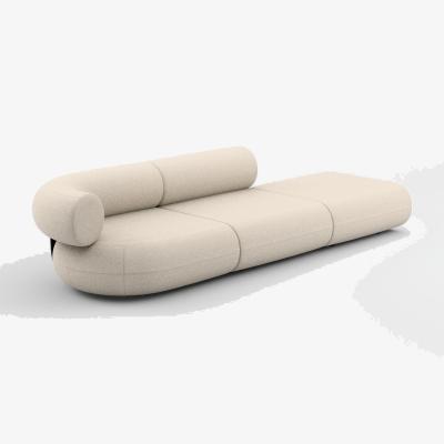 Tom Dixon Tom Dixon - Fat Left Arm Facing Backrest Sofa - Configuration 4 - Ivory (Alpine 101)