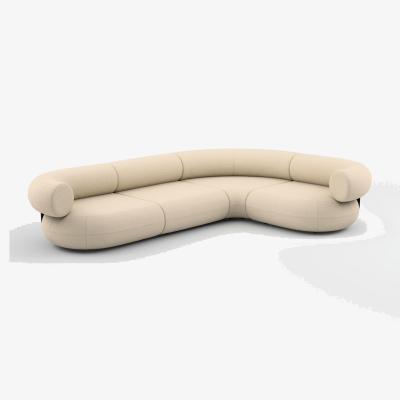 Tom Dixon Tom Dixon - Fat Corner Modular Sofa - Configuration 5 - Coconut (Linara 2494 138)