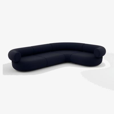 Tom Dixon Tom Dixon - Fat Corner Modular Sofa - Configuration 5 - Indigo (Linara 2494 30)