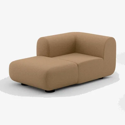Tom Dixon Tom Dixon - PLUMP Sofa Right Facing Chaise Longue - Spice (Linara 2494 142)