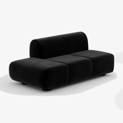 Tom Dixon Tom Dixon - PLUMP Sofa Left Facing Backrest Module - Black (Kvadrat Gentle 0193)
