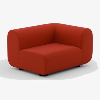 Tom Dixon Tom Dixon - PLUMP Sofa Left Facing Arm Module - Orange Red (Kvadrat Hero 2 0552)